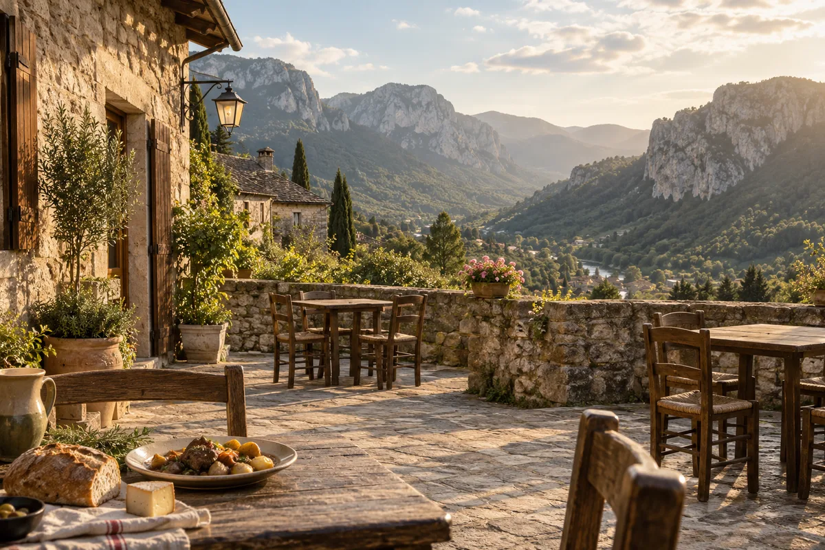Restaurant à Tarascon-sur-Ariège : auberges, cuisine de montagne et étapes vers les grottes